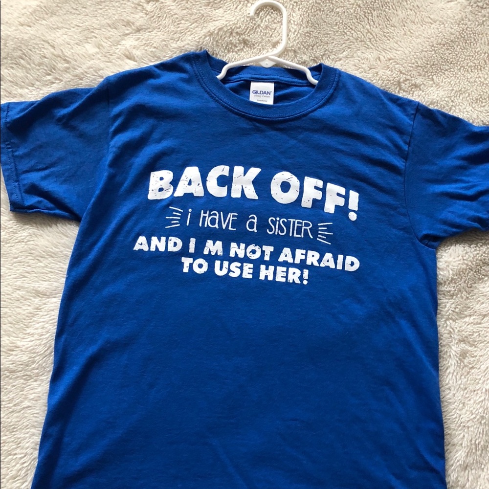 Boys size S T-shirt . Fits big . Like an 8/10